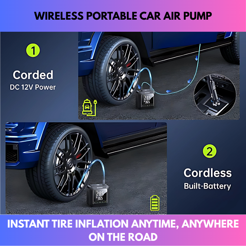 Wireless Portable Car Air Pump