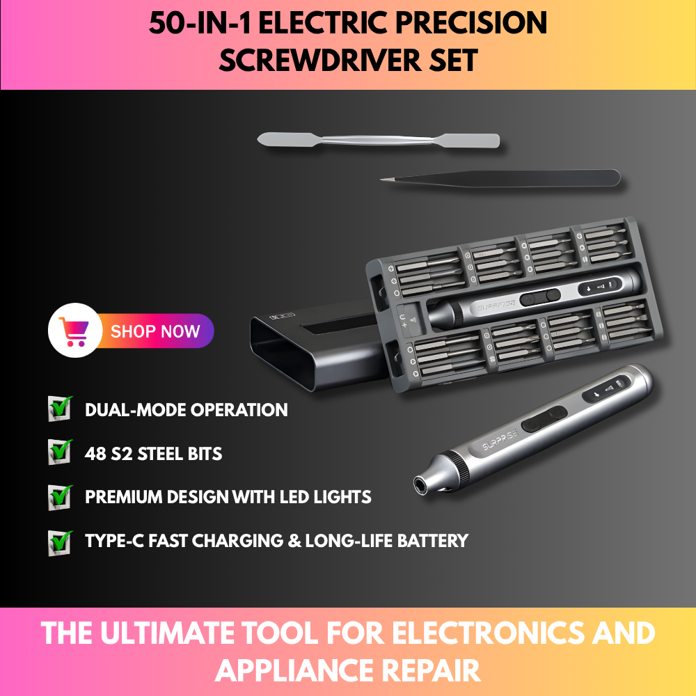 50-in-1 Electric Precision Screwdriver Set