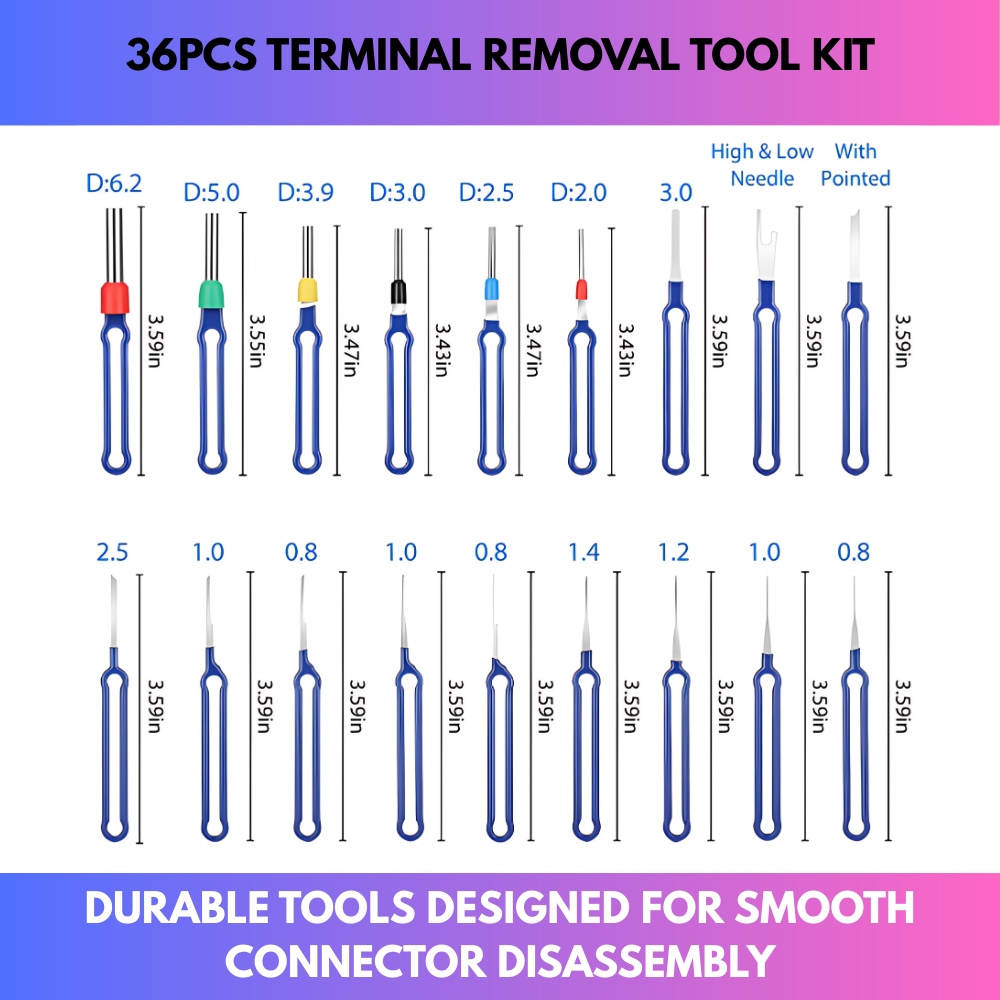36Pcs Terminal Removal Tool Kit