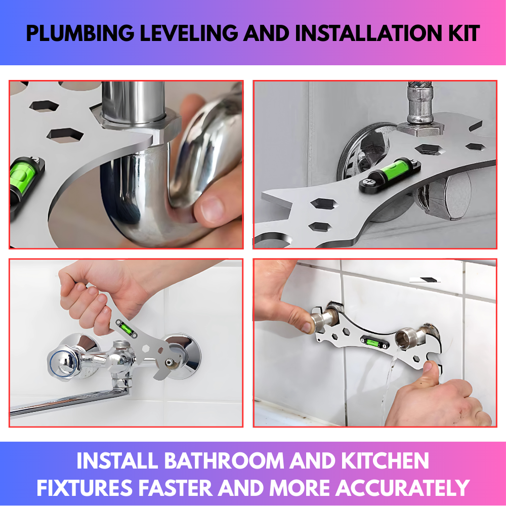 Plumber's Adjustable Leveling And Installation Kit