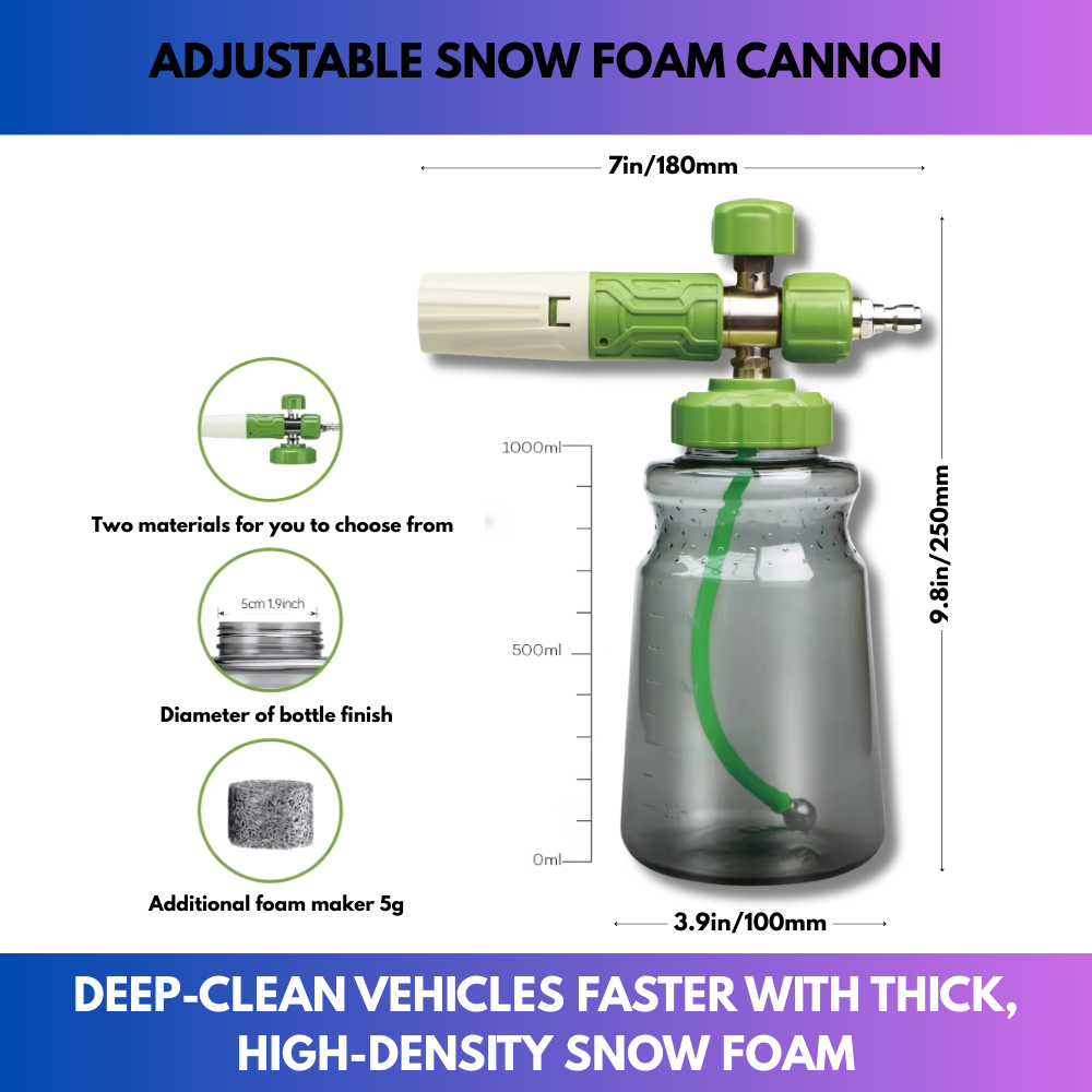 Adjustable Snow Foam Cannon