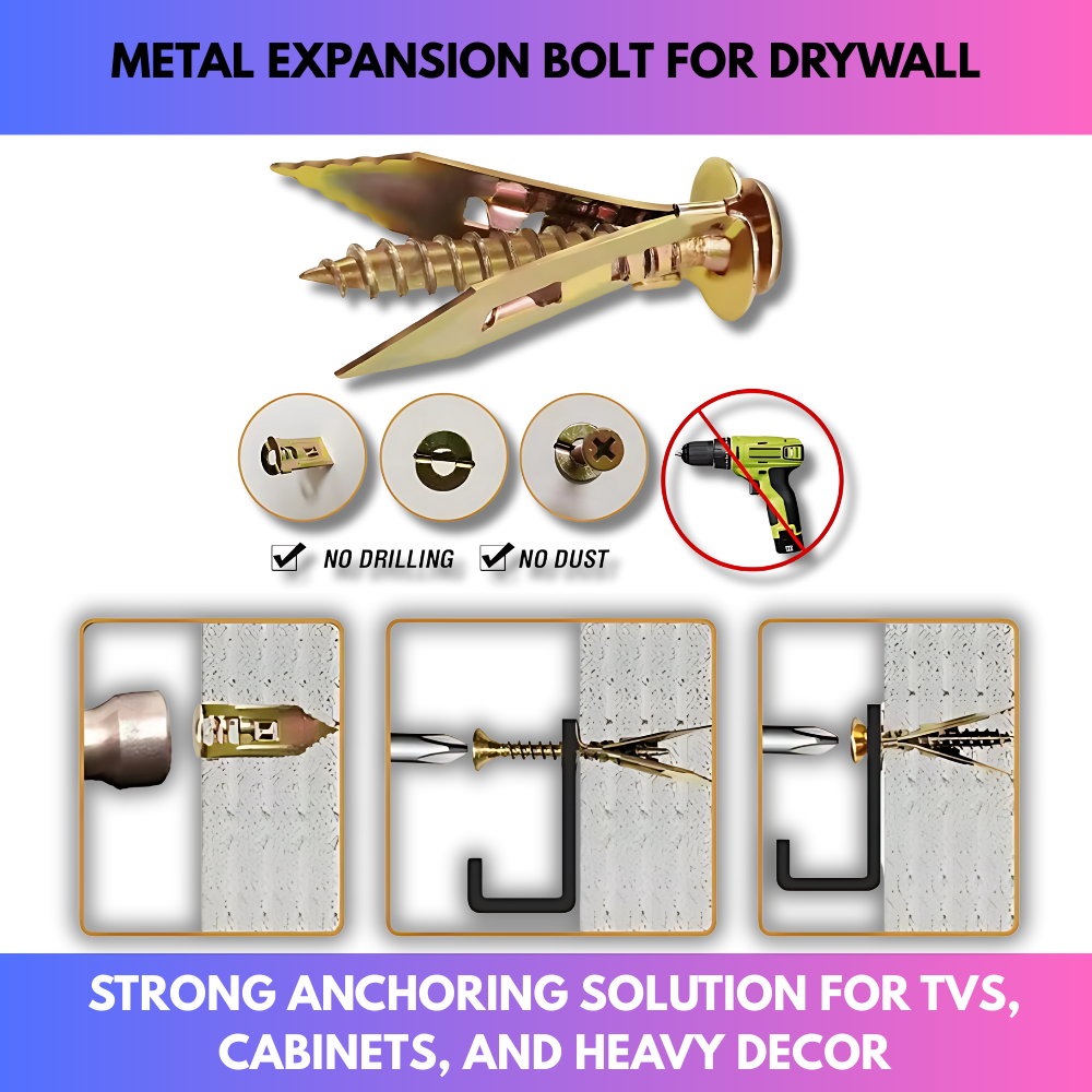 Metal Expansion Bolt for Drywall