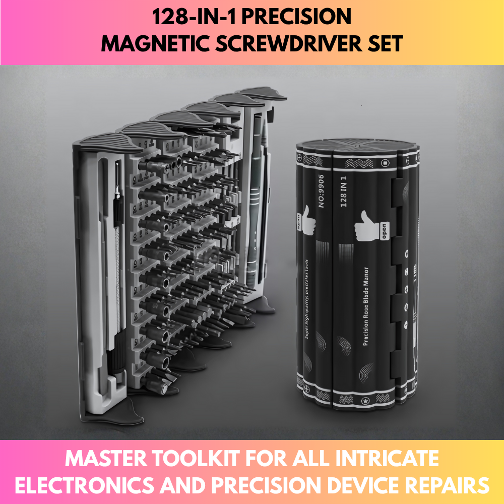 128-in-1 Precision Magnetic Screwdriver Set