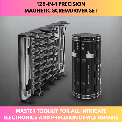 128-in-1 Precision Magnetic Screwdriver Set