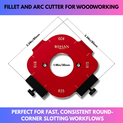 Fillet And Arc Cutter For Woodworking