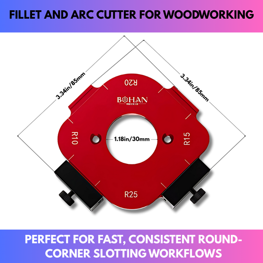 Fillet And Arc Cutter For Woodworking