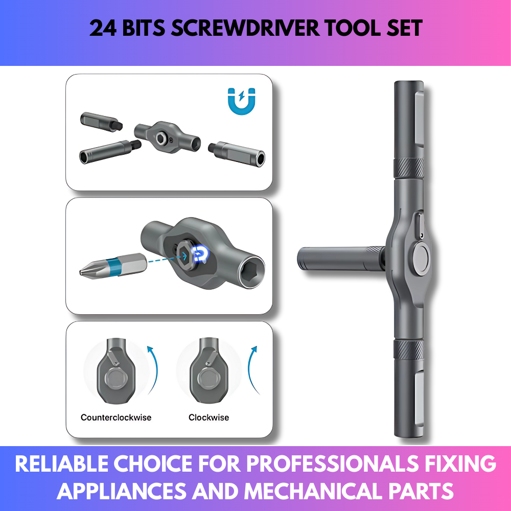 24 Bits Screwdriver Tool Set