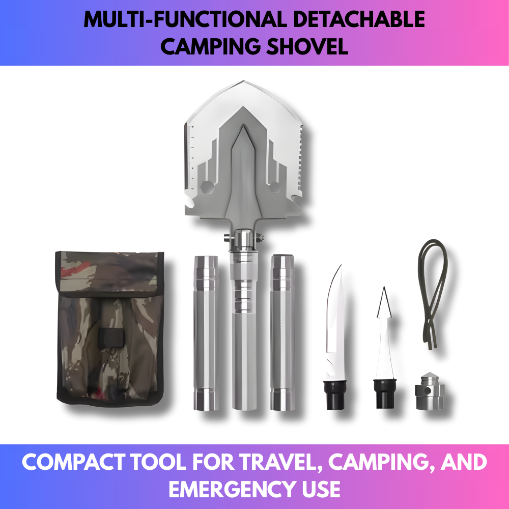Multi-Functional Detachable Camping Shovel