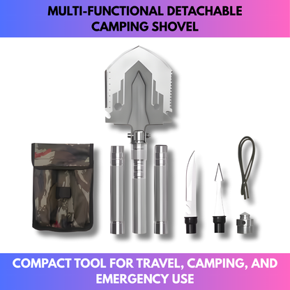 Multi-Functional Detachable Camping Shovel