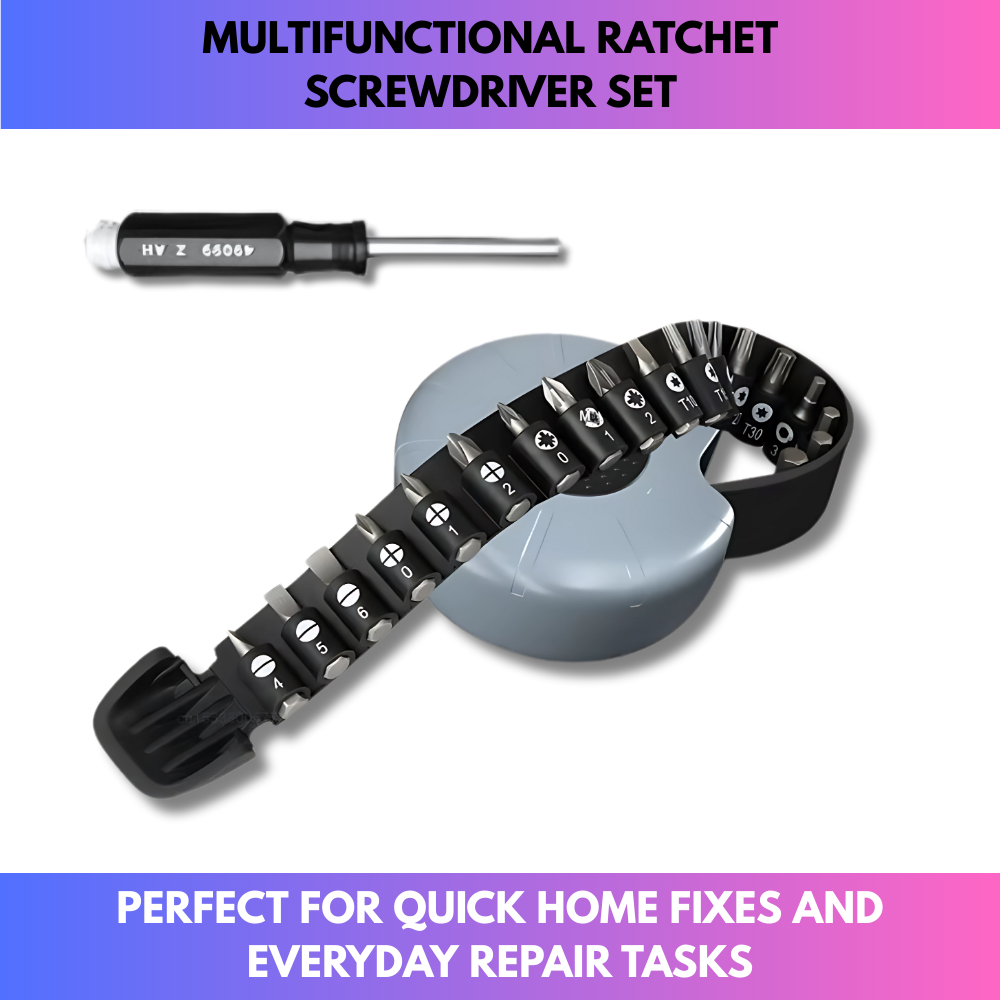 Multifunctional Ratchet Screwdriver Set