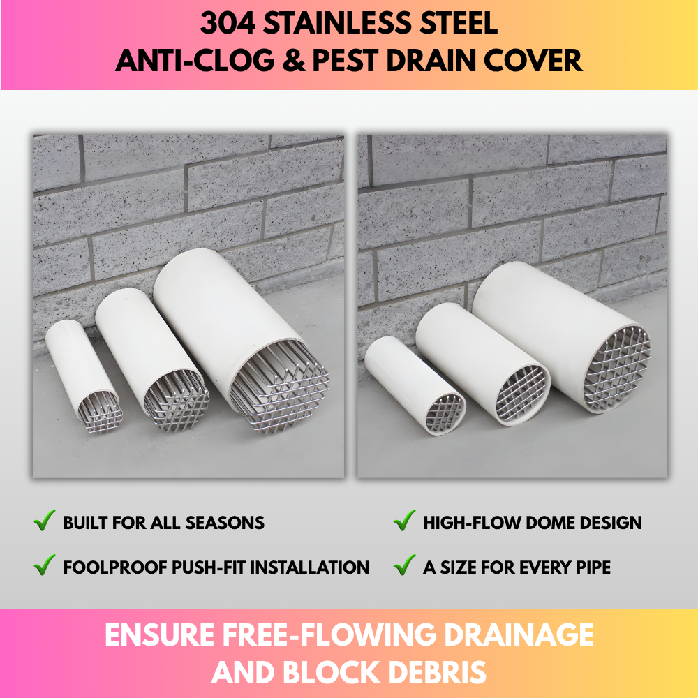 304 Stainless Steel Anti-Clog & Pest Drain Cover