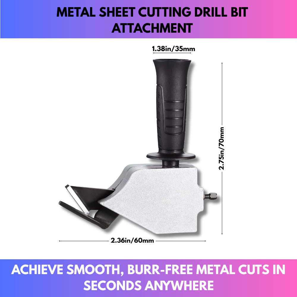 Metal Sheet Cutting Drill Bit Attachment