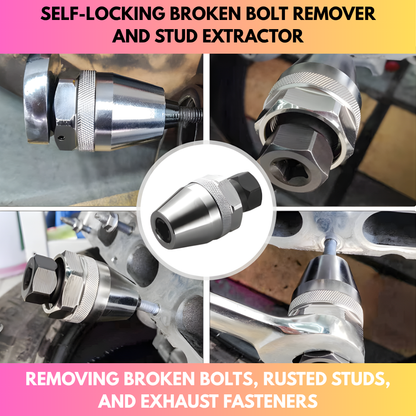 Self-Locking Broken Bolt Remover & Stud Extractor