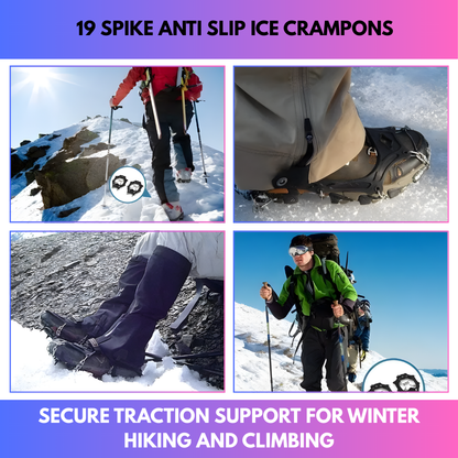 19 Spike Anti Slip Ice Crampons