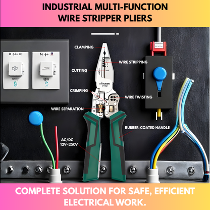 Industrial Multi-function Wire Stripper Pliers