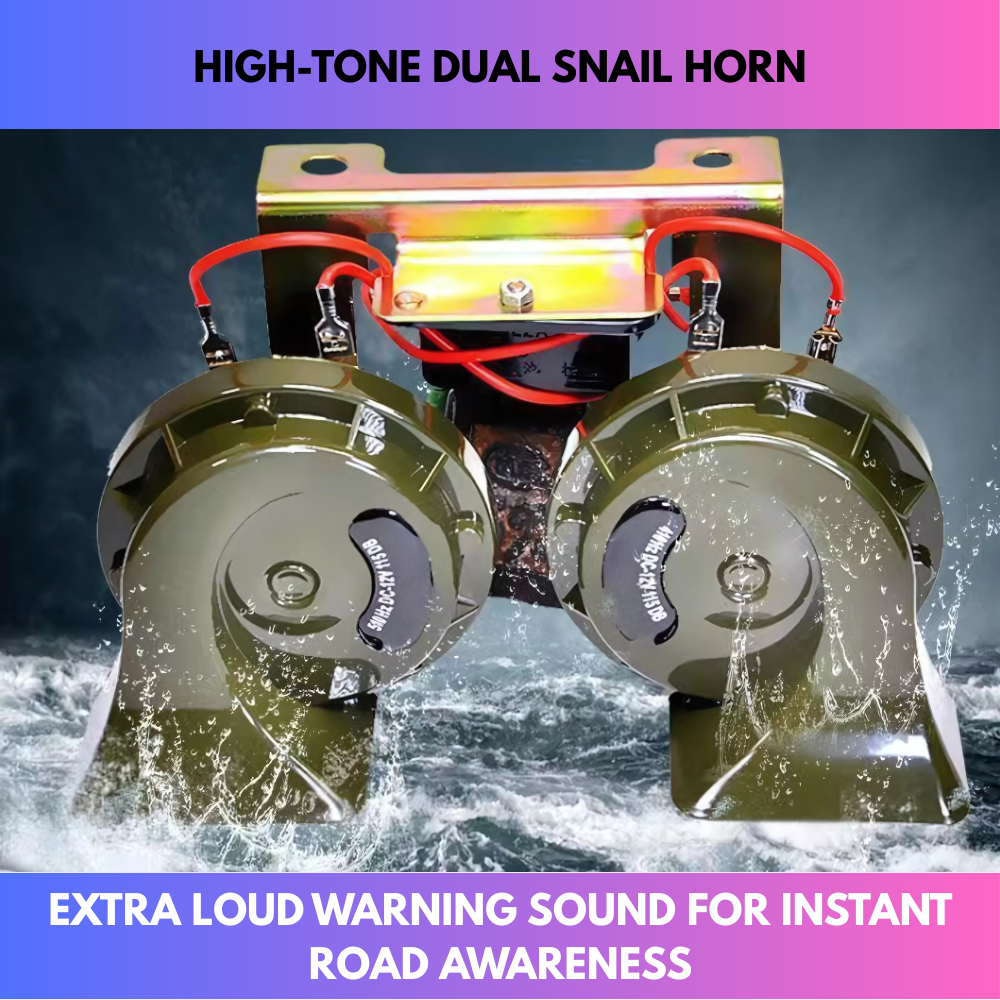 High-Tone Dual Snail Horn