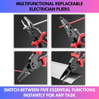 Multifunctional Replaceable Electrician Pliers