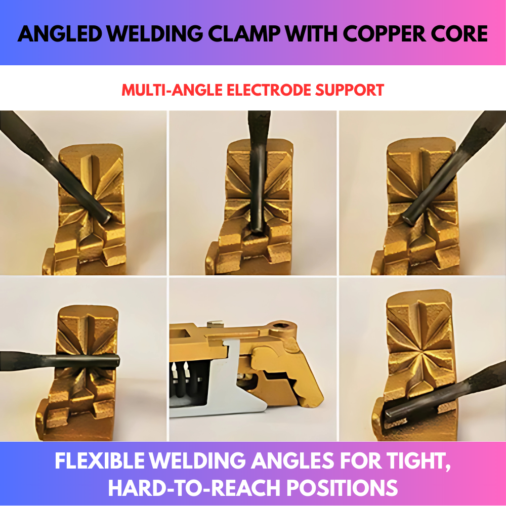 Angled Welding Clamp with Copper Core
