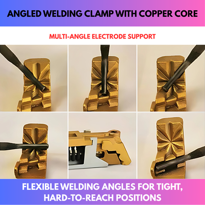 Angled Welding Clamp with Copper Core