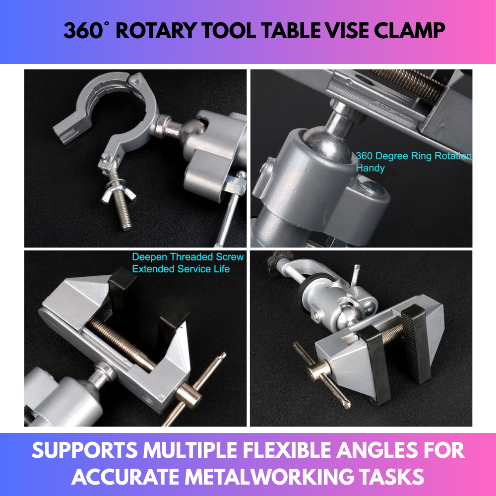 360° Rotary Tool Table Vise Clamp