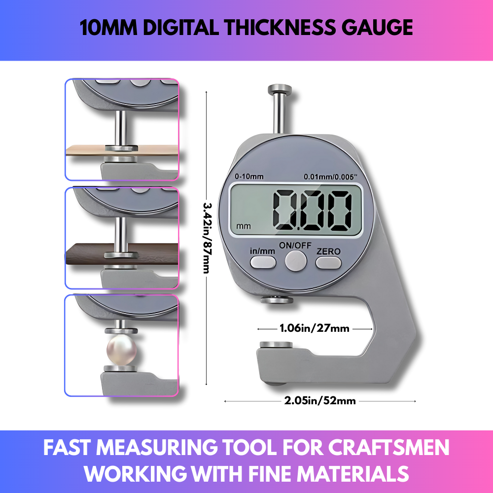 10mm Digital Thickness Gauge
