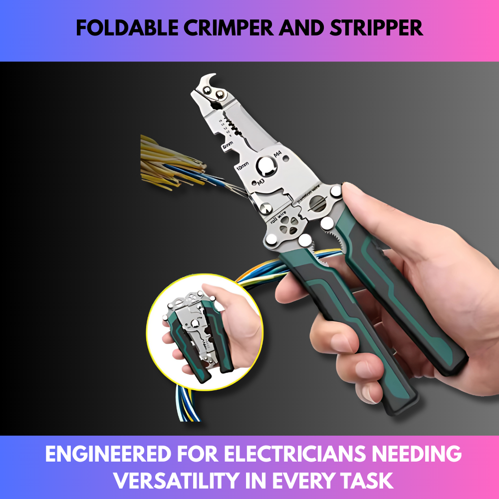 Foldable Crimper And Stripper