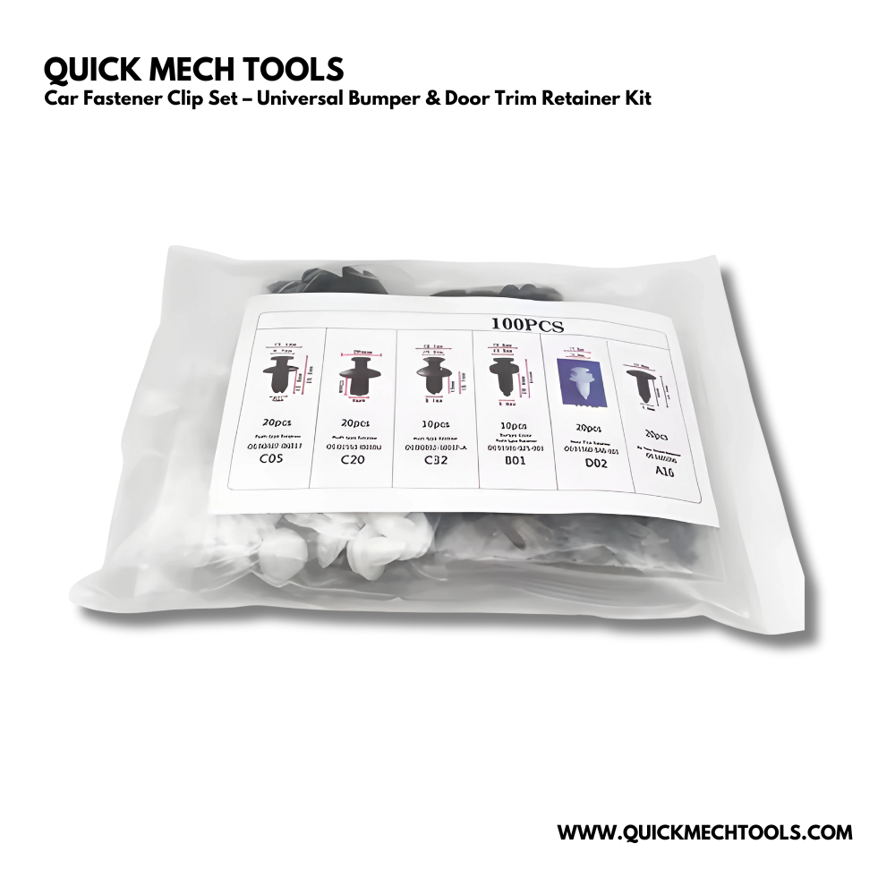 Car Fastener Clip Set – Universal Bumper & Door Trim Retainer Kit