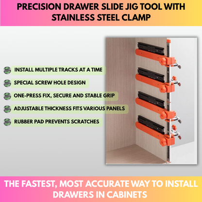 Cabinet Rail Positioning & Drilling Guide