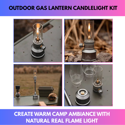 Outdoor Gas Lantern Candlelight Kit