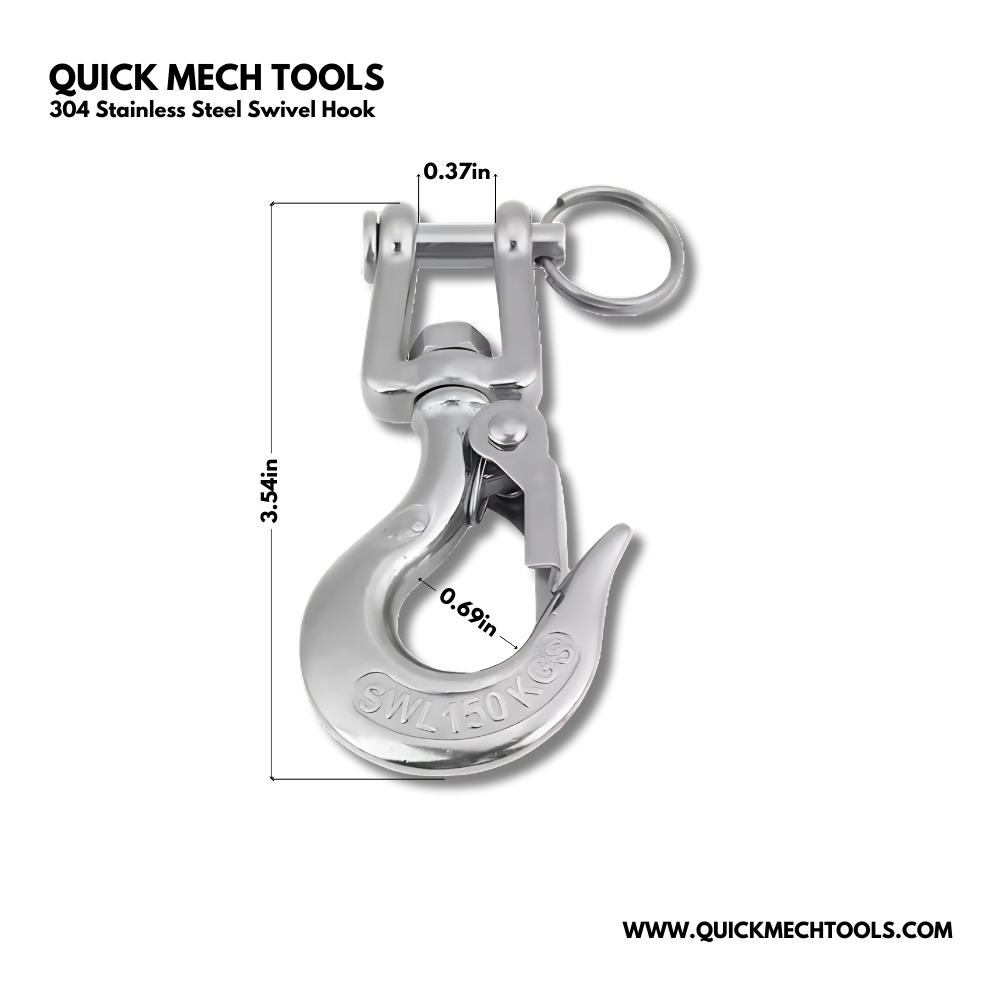 304 Stainless Steel Swivel Hook