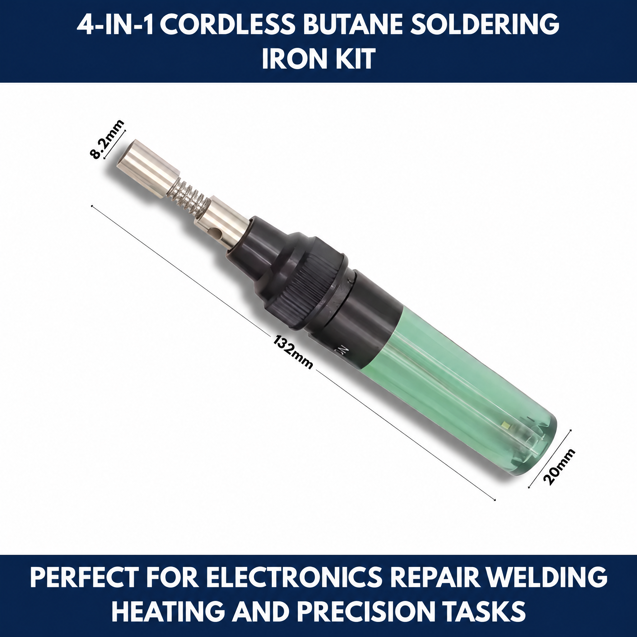 4-in-1 Cordless Butane Soldering Iron Kit