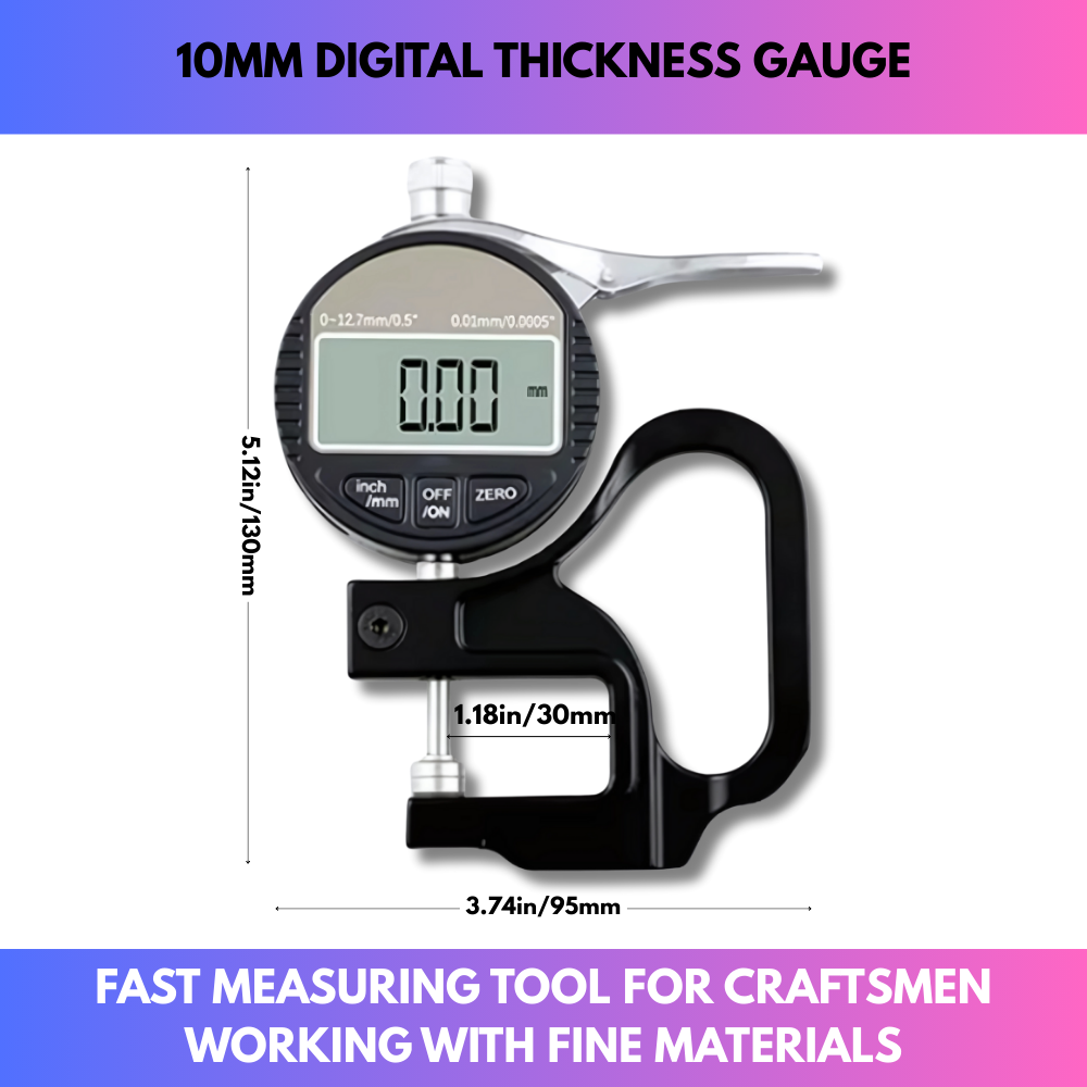 10mm Digital Thickness Gauge