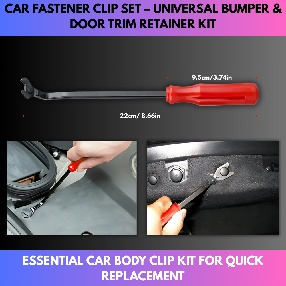 Car Fastener Clip Set – Universal Bumper & Door Trim Retainer Kit
