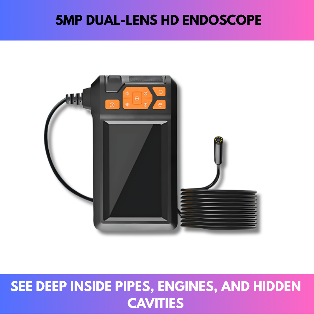 5MP Dual-Lens HD Endoscope