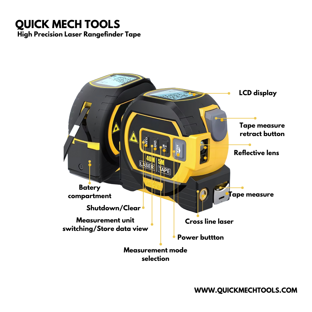 High Precision Laser Rangefinder Tape