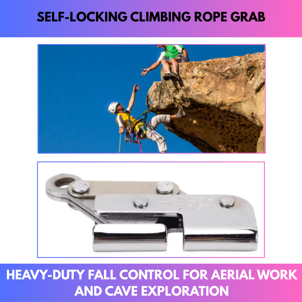Self-Locking Climbing Rope Grab