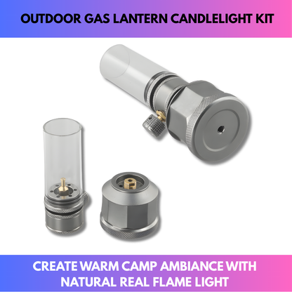 Outdoor Gas Lantern Candlelight Kit