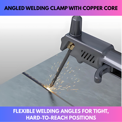Angled Welding Clamp with Copper Core