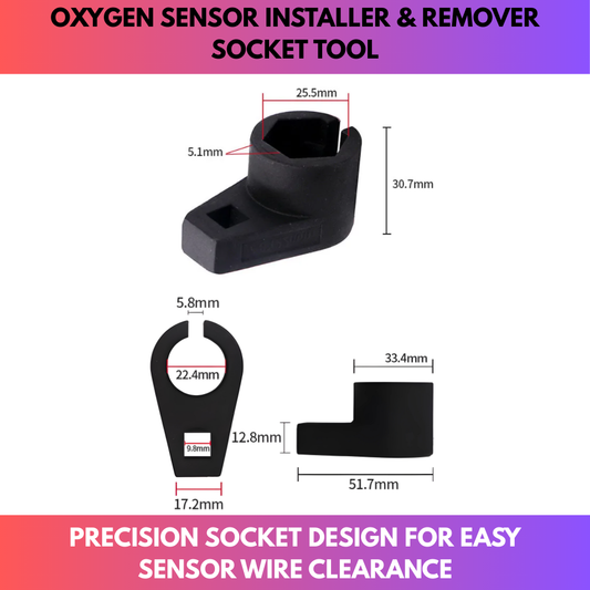 Oxygen Sensor Installer & Remover Socket Tool