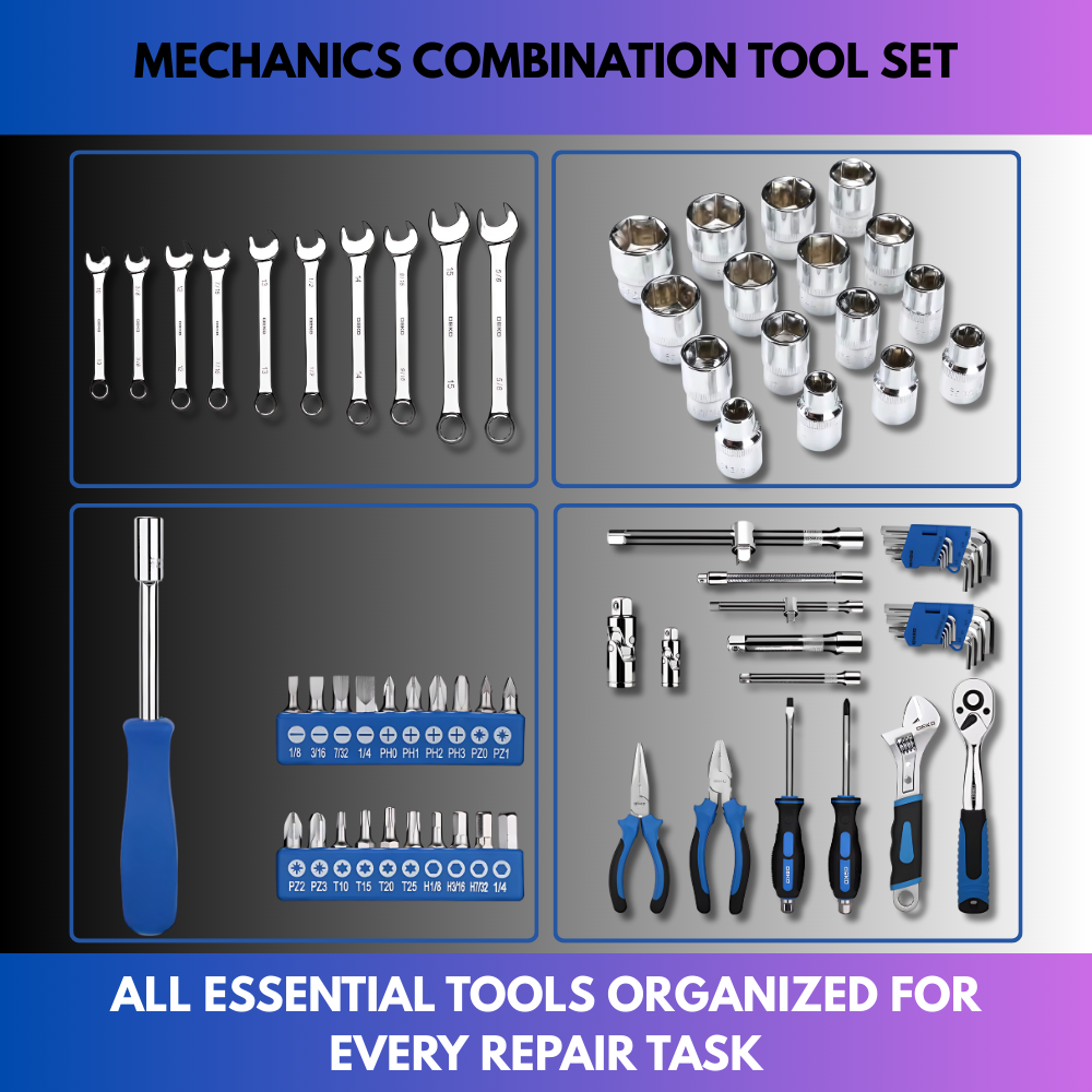 Mechanics Combination Tool Set