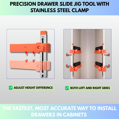 Cabinet Rail Positioning & Drilling Guide