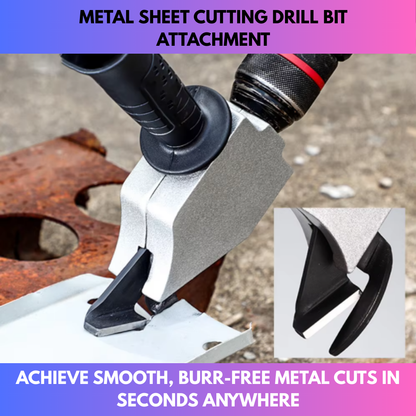 Metal Sheet Cutting Drill Bit Attachment