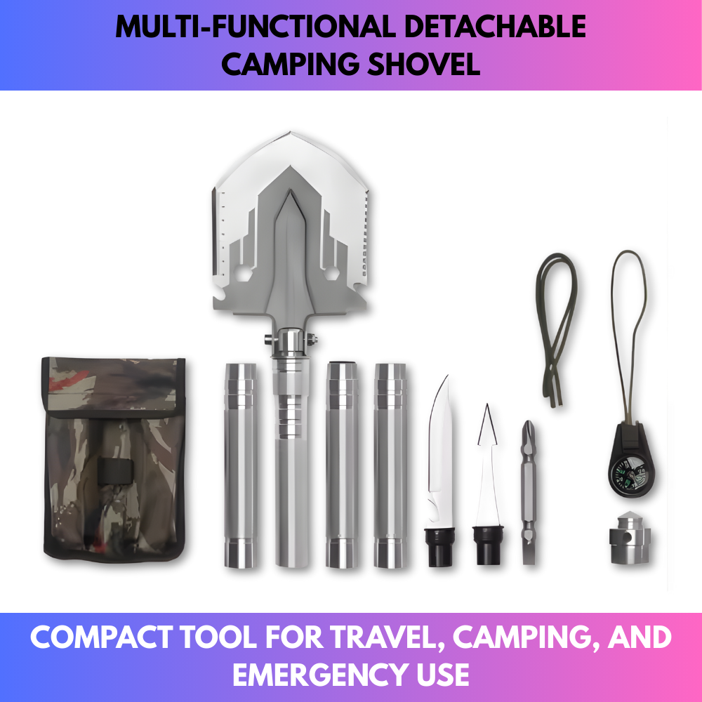 Multi-Functional Detachable Camping Shovel