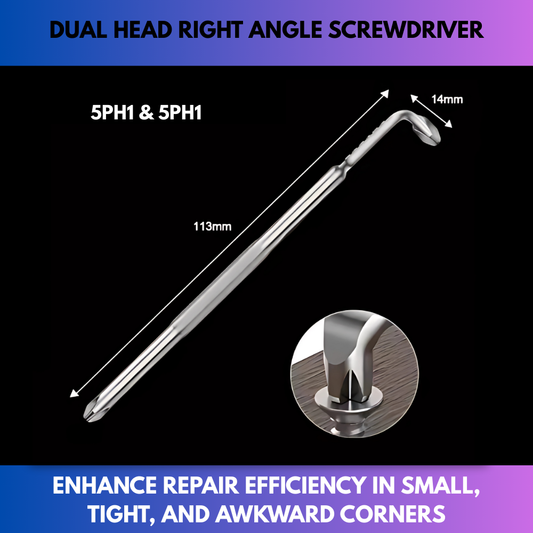 Dual Head Right Angle Screwdriver