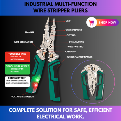 Industrial Multi-function Wire Stripper Pliers