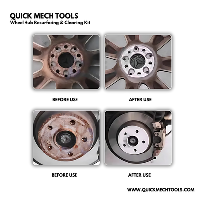 Wheel Hub Resurfacing & Cleaning Kit – Rust Removal Tool for Brake Disc & Rotor de