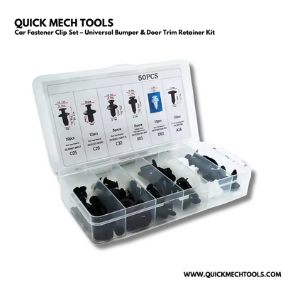 Car Fastener Clip Set – Universal Bumper & Door Trim Retainer Kit