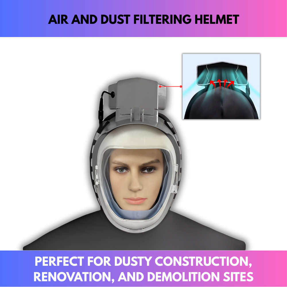 Air And Dust Filtering Helmet