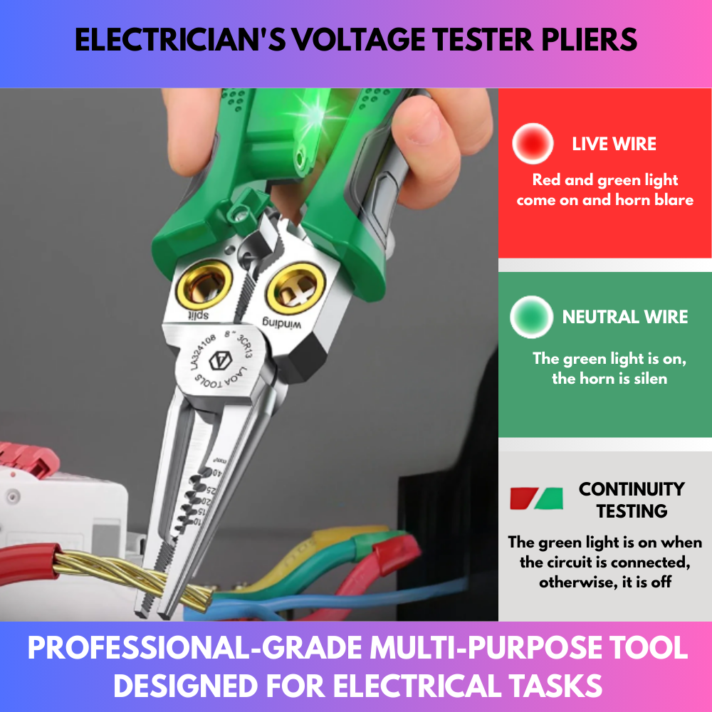 Electrician's Voltage Tester Pliers