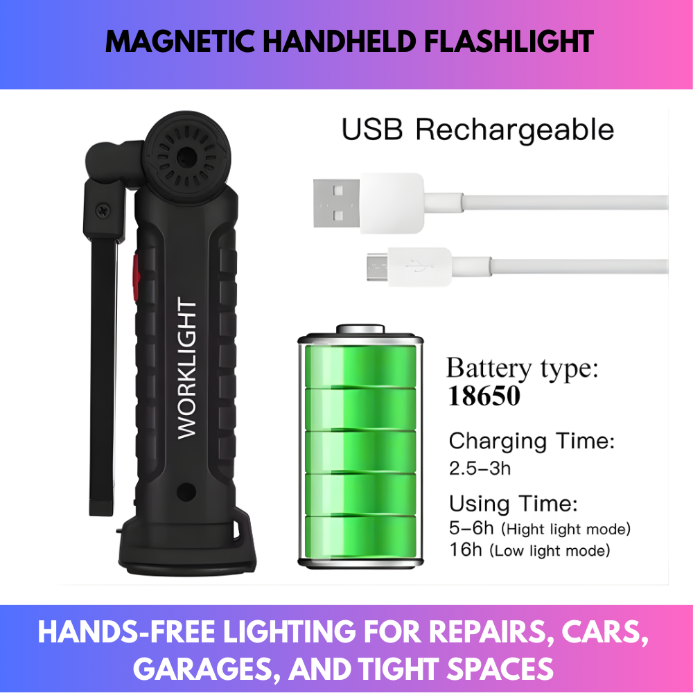 Magnetic Handheld Flashlight